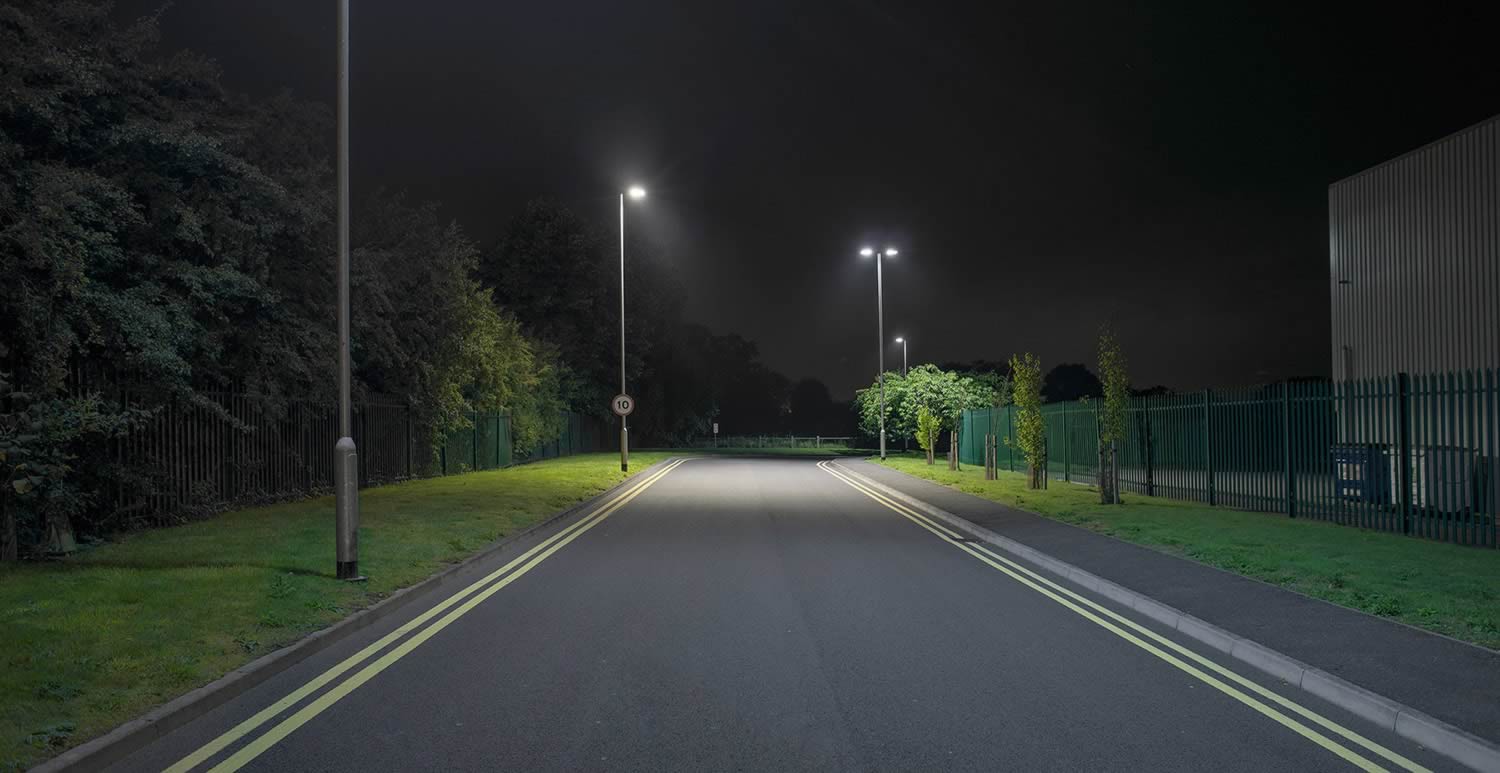 nighttime, surburban area, photo robert brook 