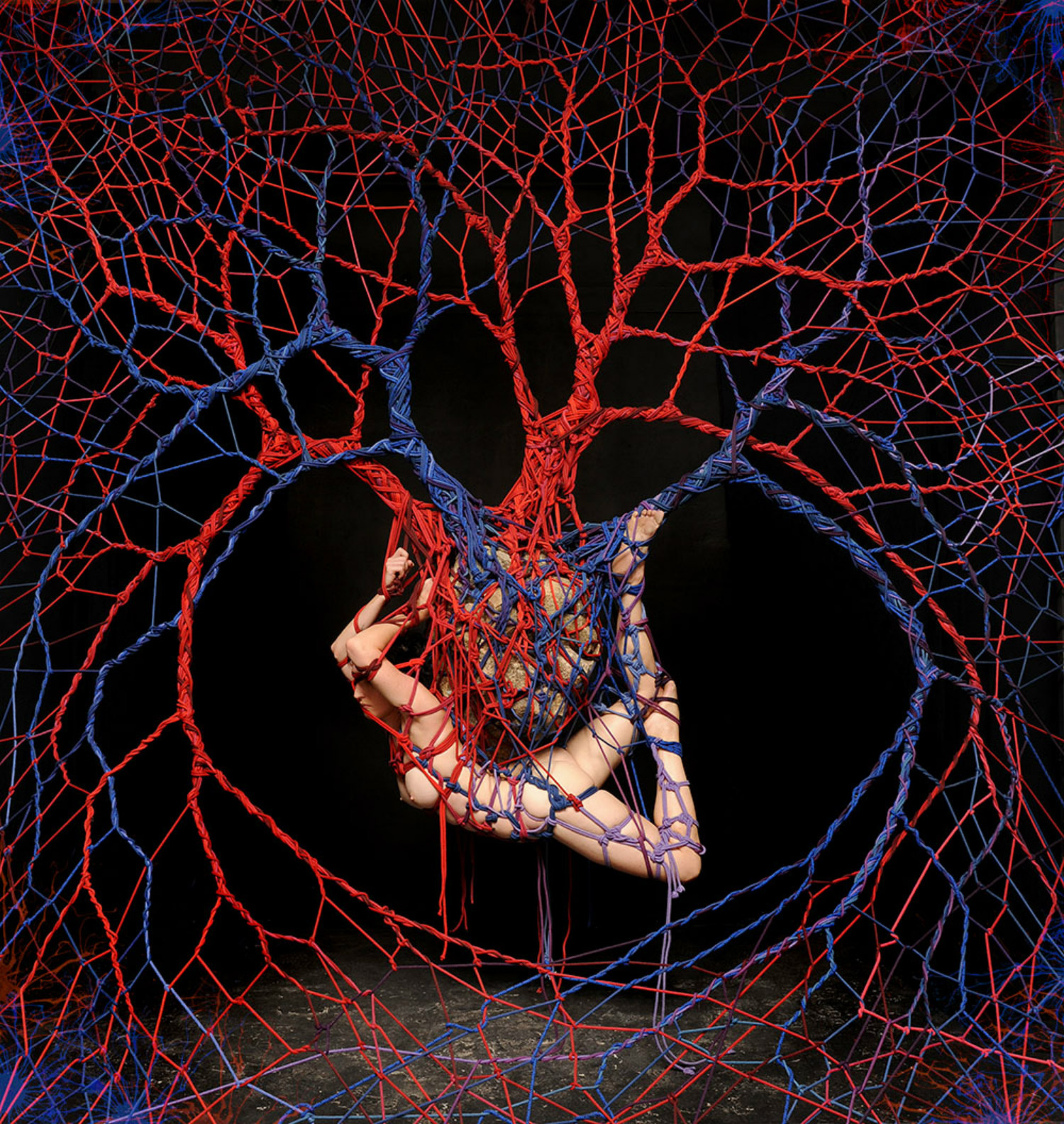 garth knight rope bondage art heart