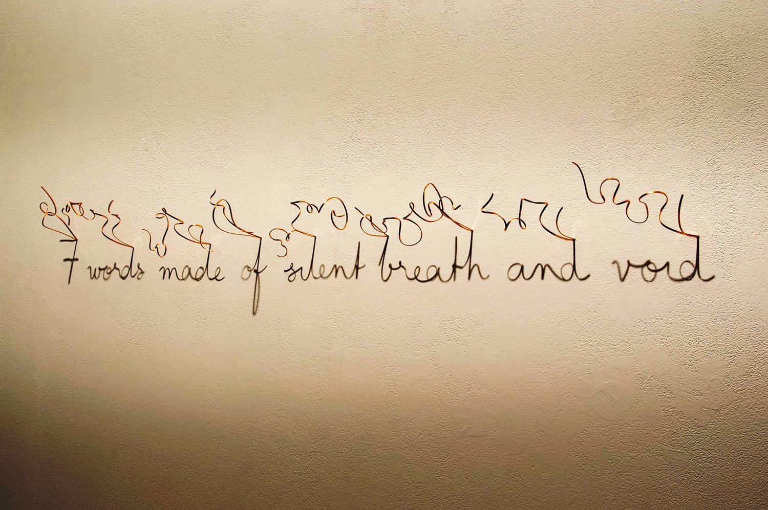 sentence written on wall, by fred eerdekens