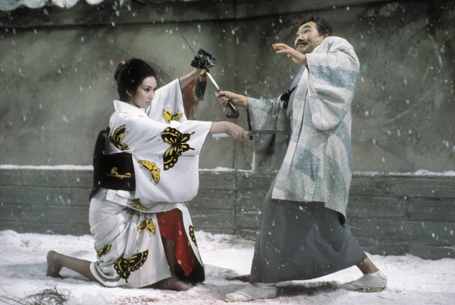 Lady Snow blood 1973, fight scene