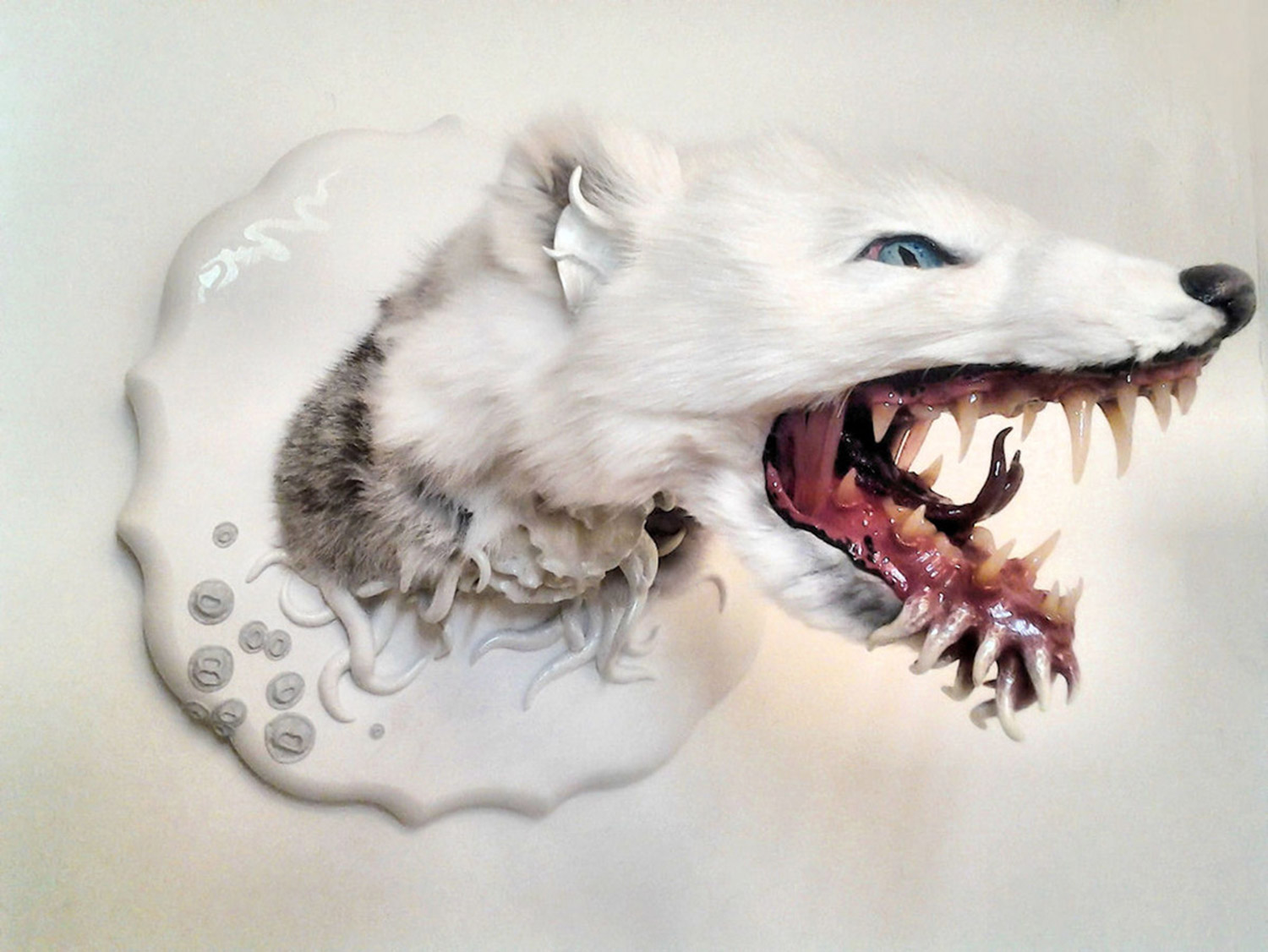 Emi Slade, Arctic Merfox, side view, 2014