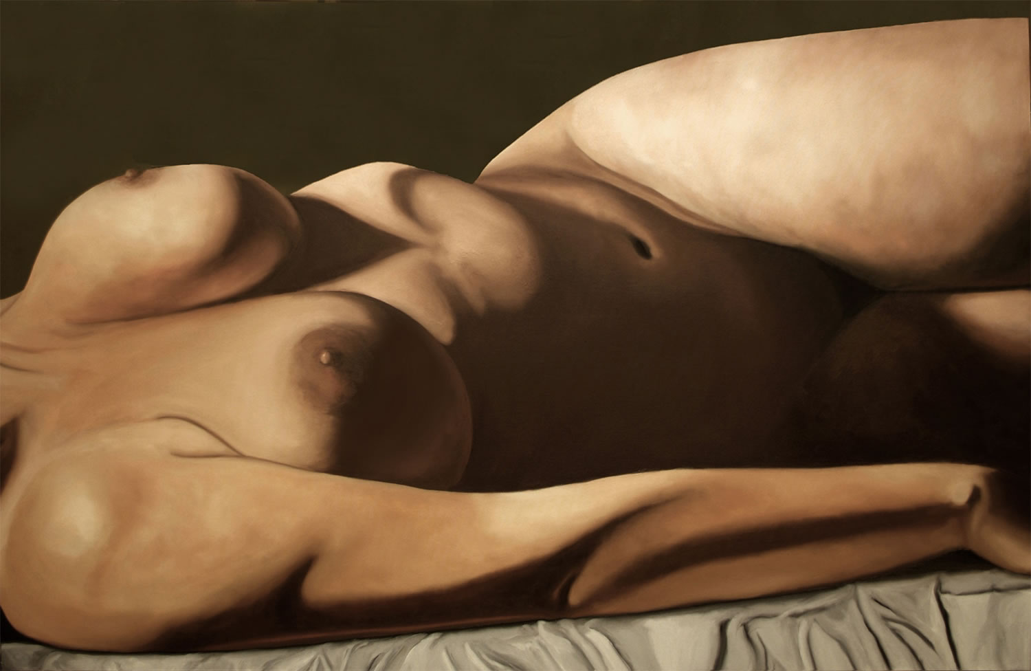 chuck miller nude painting body