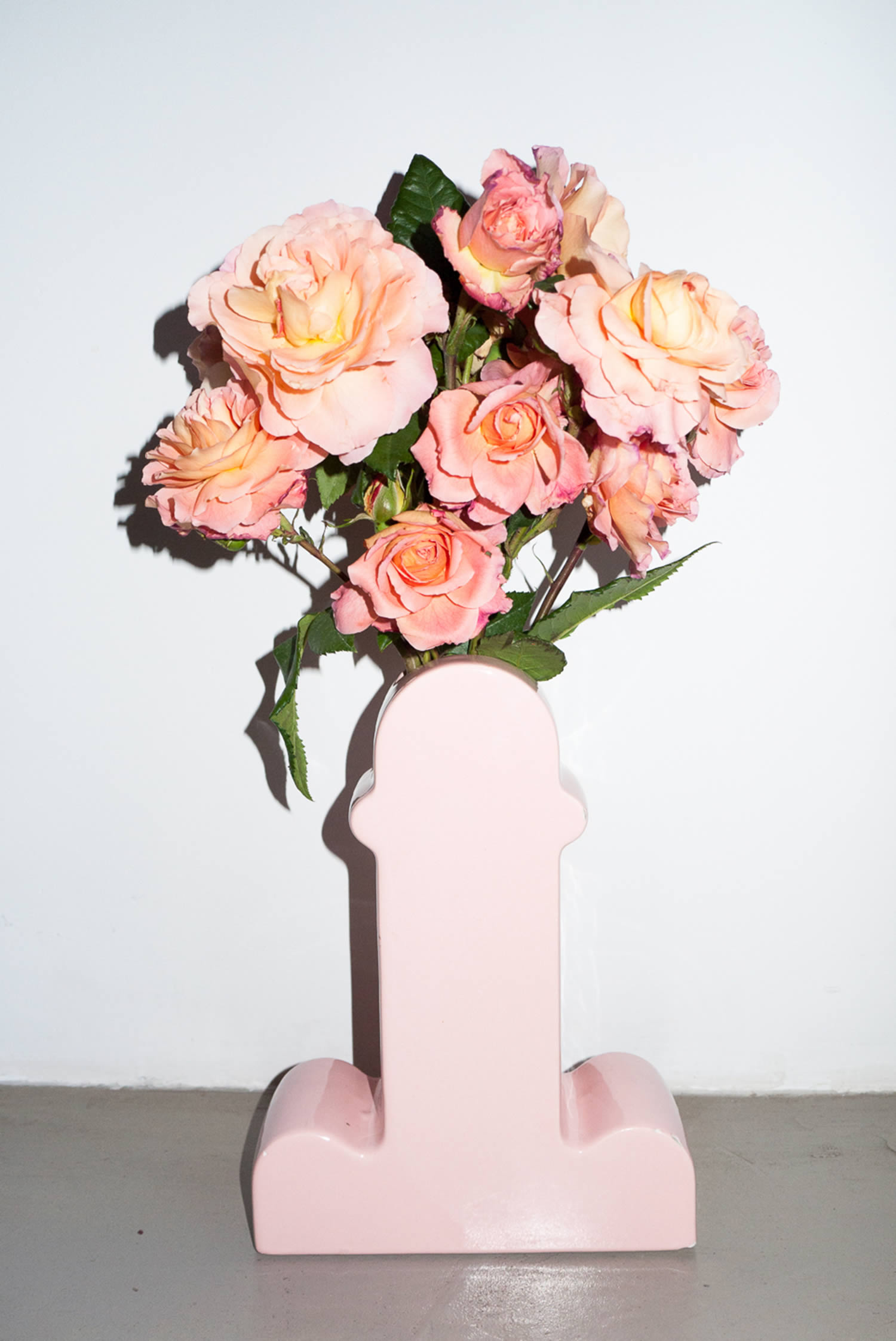 sottass vase with flowers