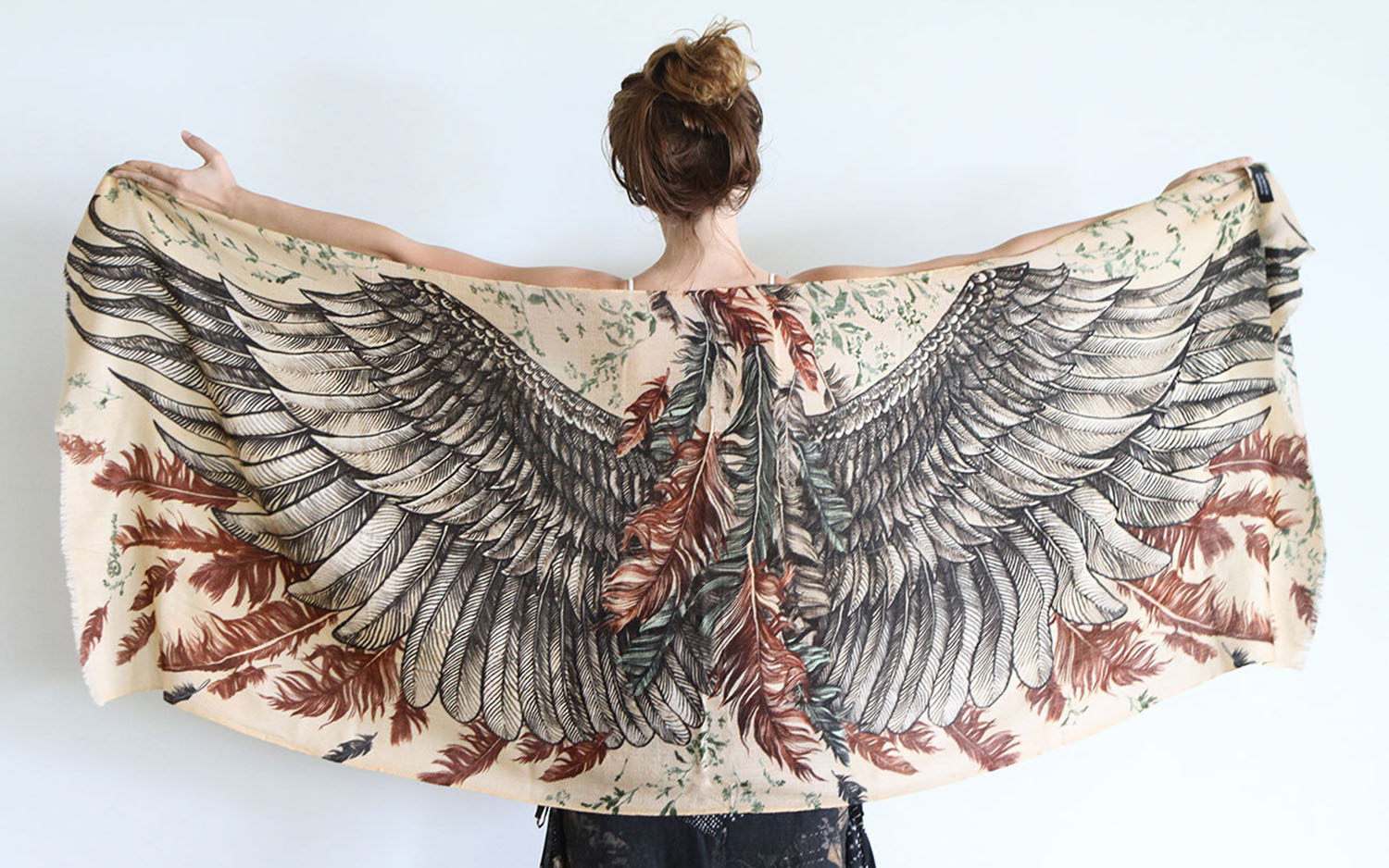 Wing shawl scarf by Shovava