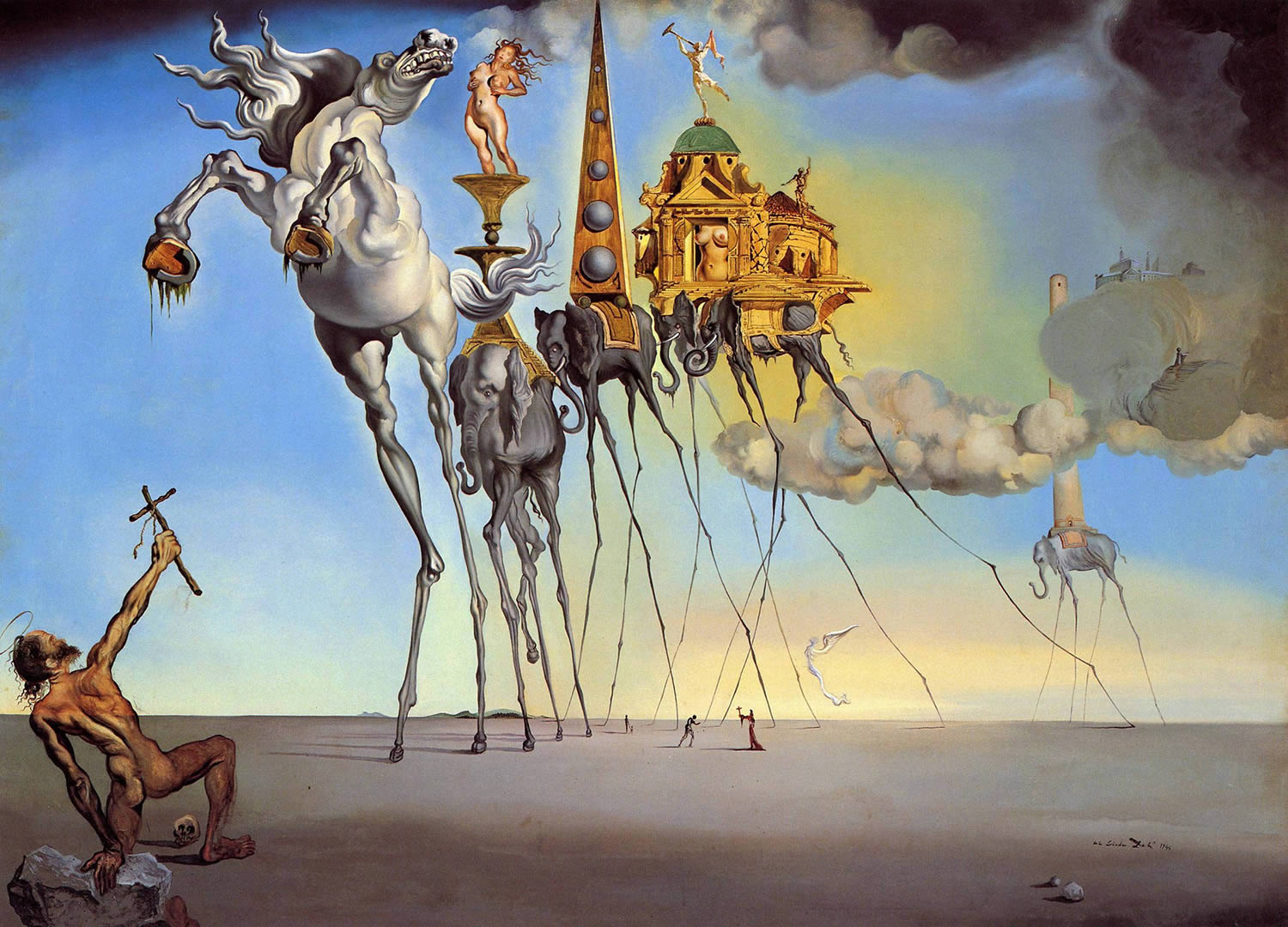 The Temptation of St. Anthony by salvador dali