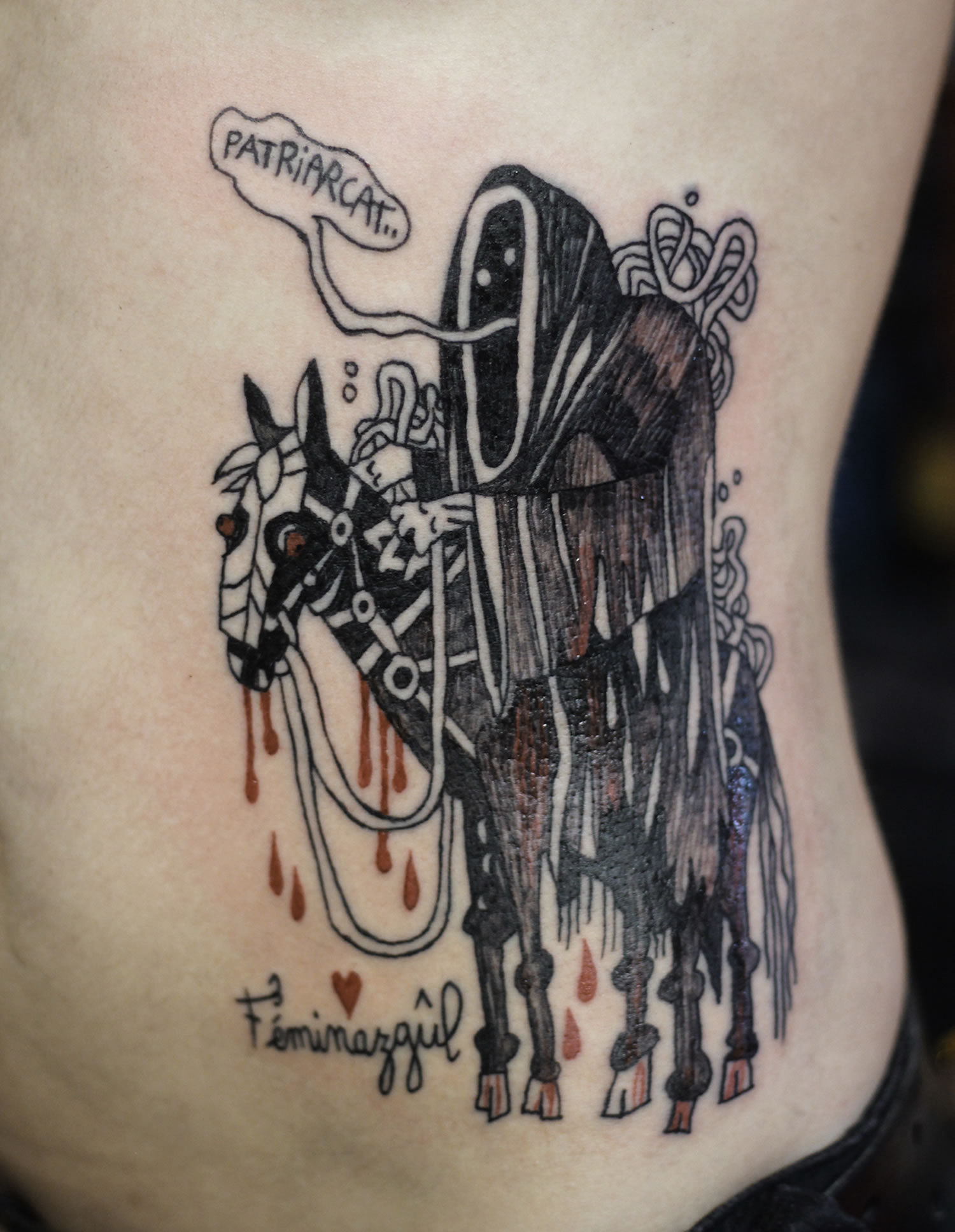 death on a horse, tattoo