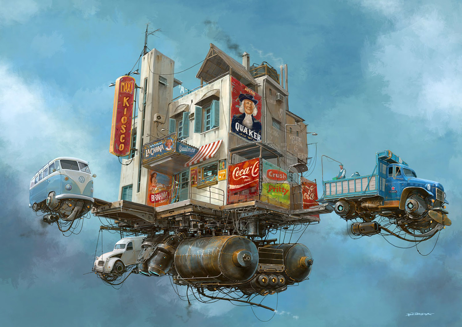 floating corner store by alejandro burdisio