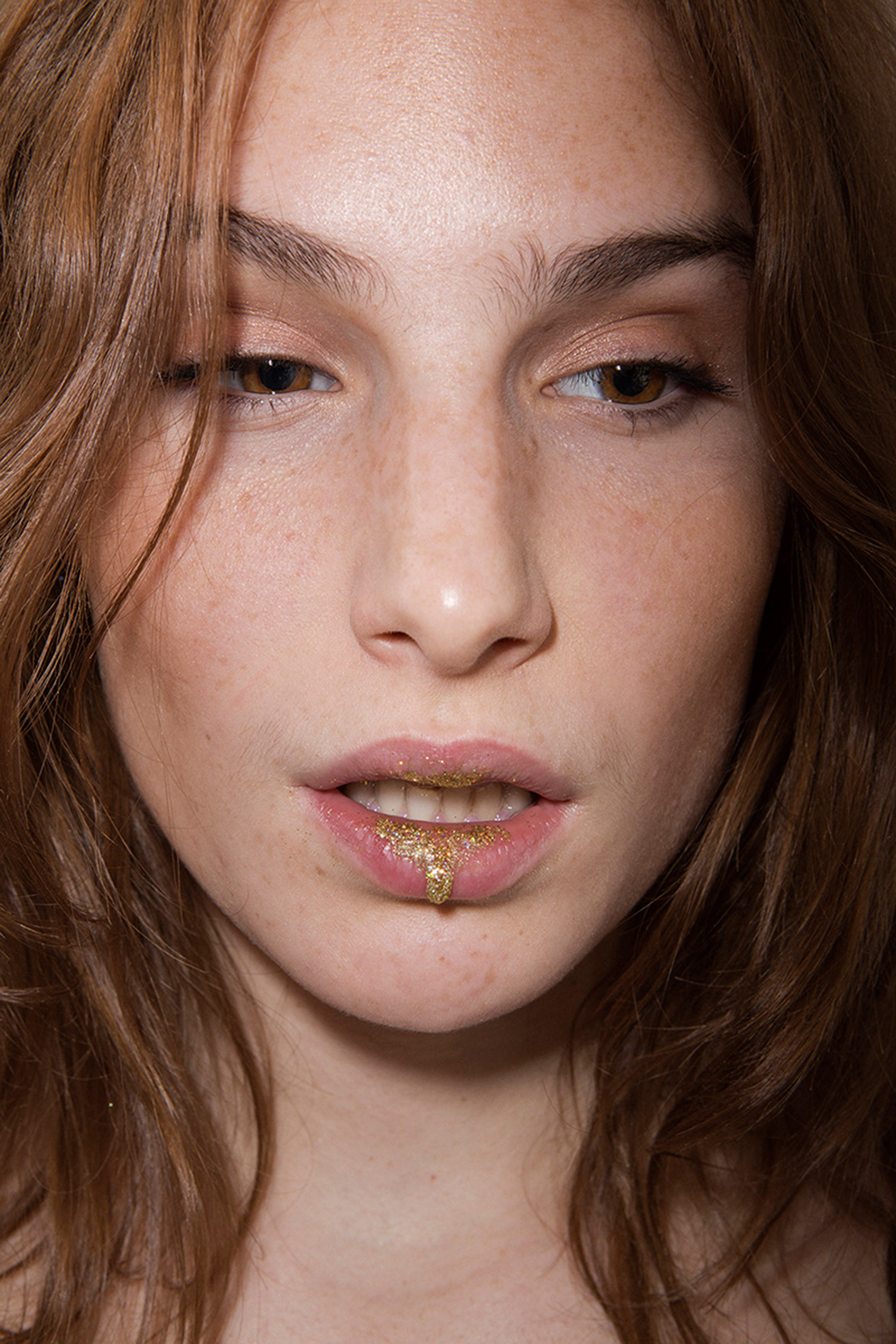 Andi Galdi Vinko, woman with glitter on lips
