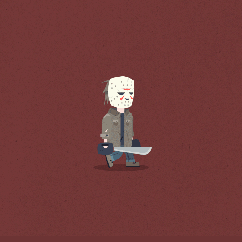 Jason Voorhees, friday the 13th. animated gif