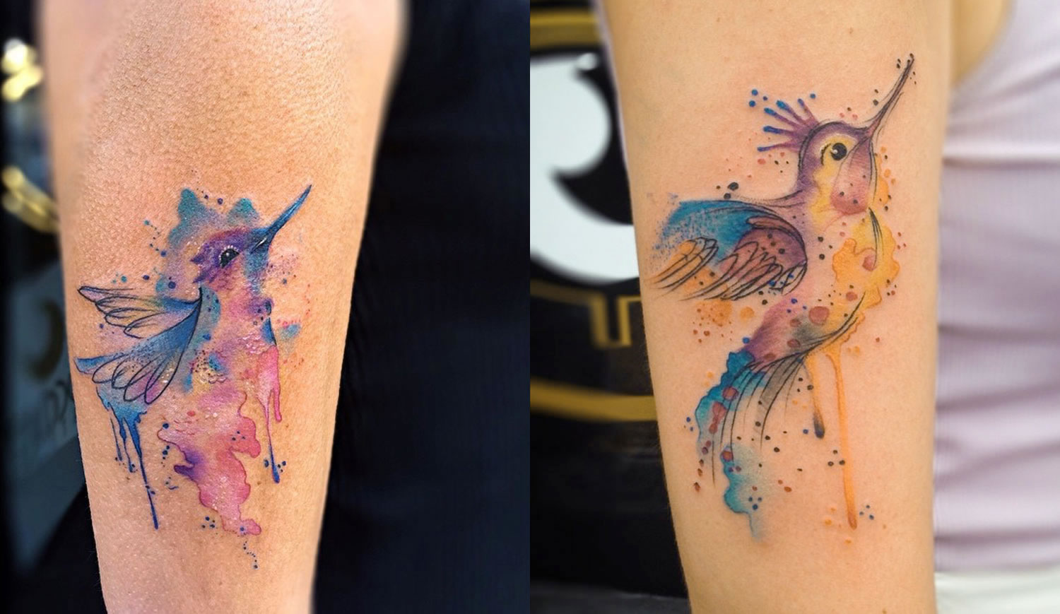 watercolor animal tattoo