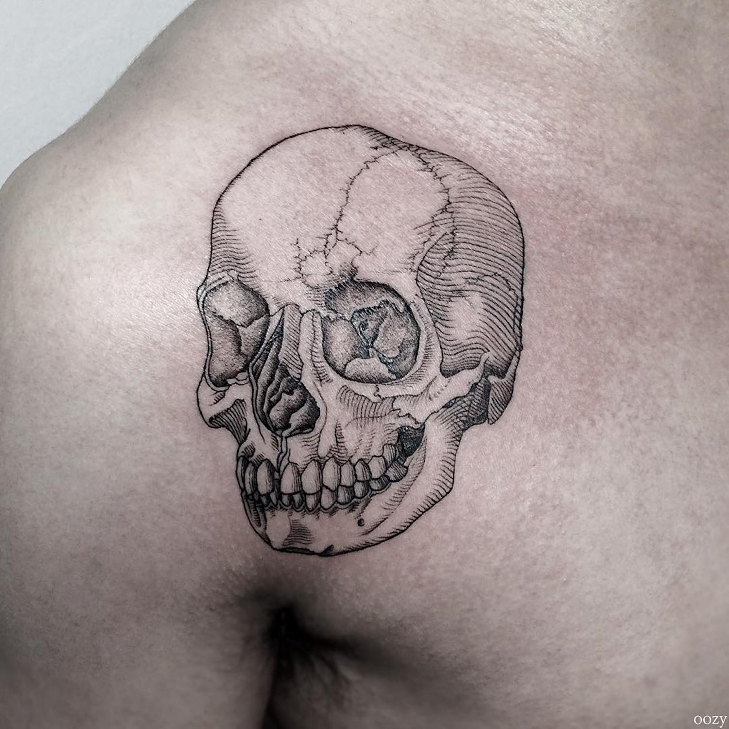 Black line tattoos by Oozy