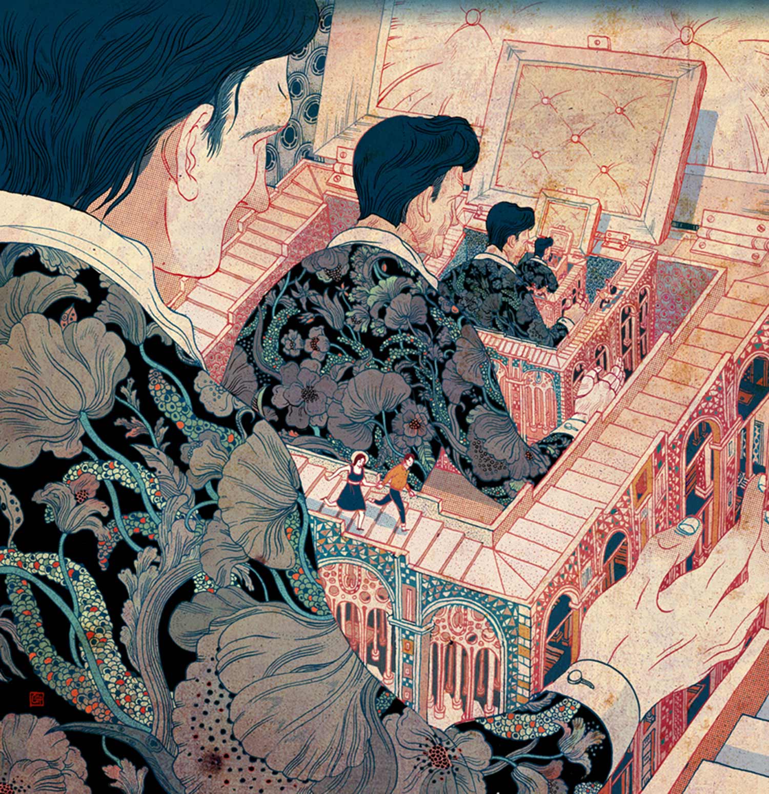 elaborate illustration, Victo Ngai has lived in five different countries, all of which influence her illustrative style.