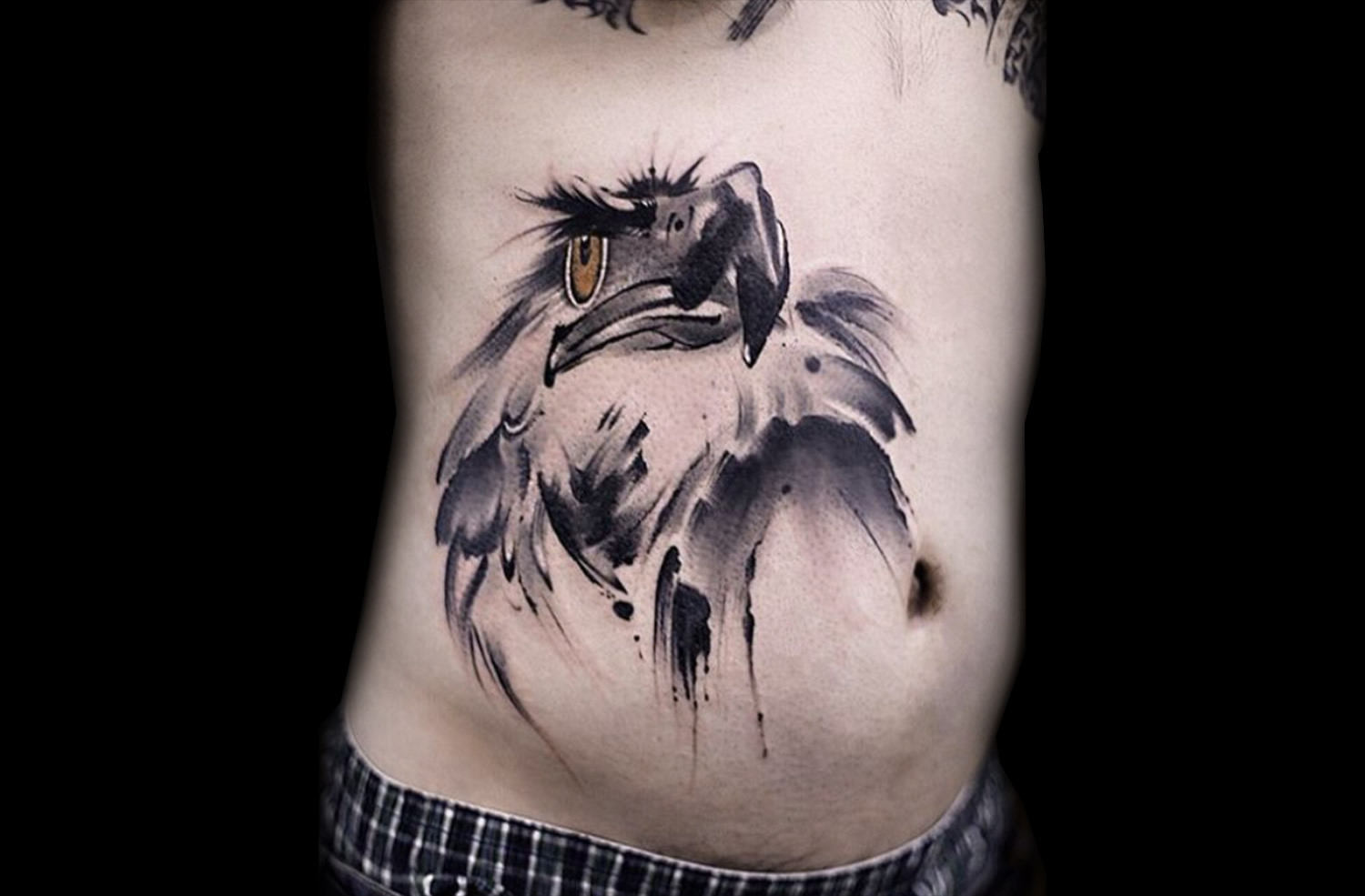 eagle watercolor (chinese painting) tattoo by newtattoo