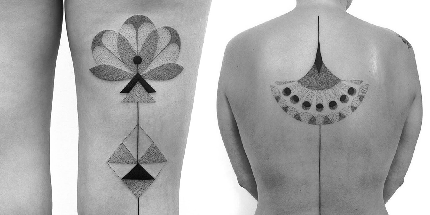 100 Pointillism Tattoo Designs For Men  Modern Dot Ideas