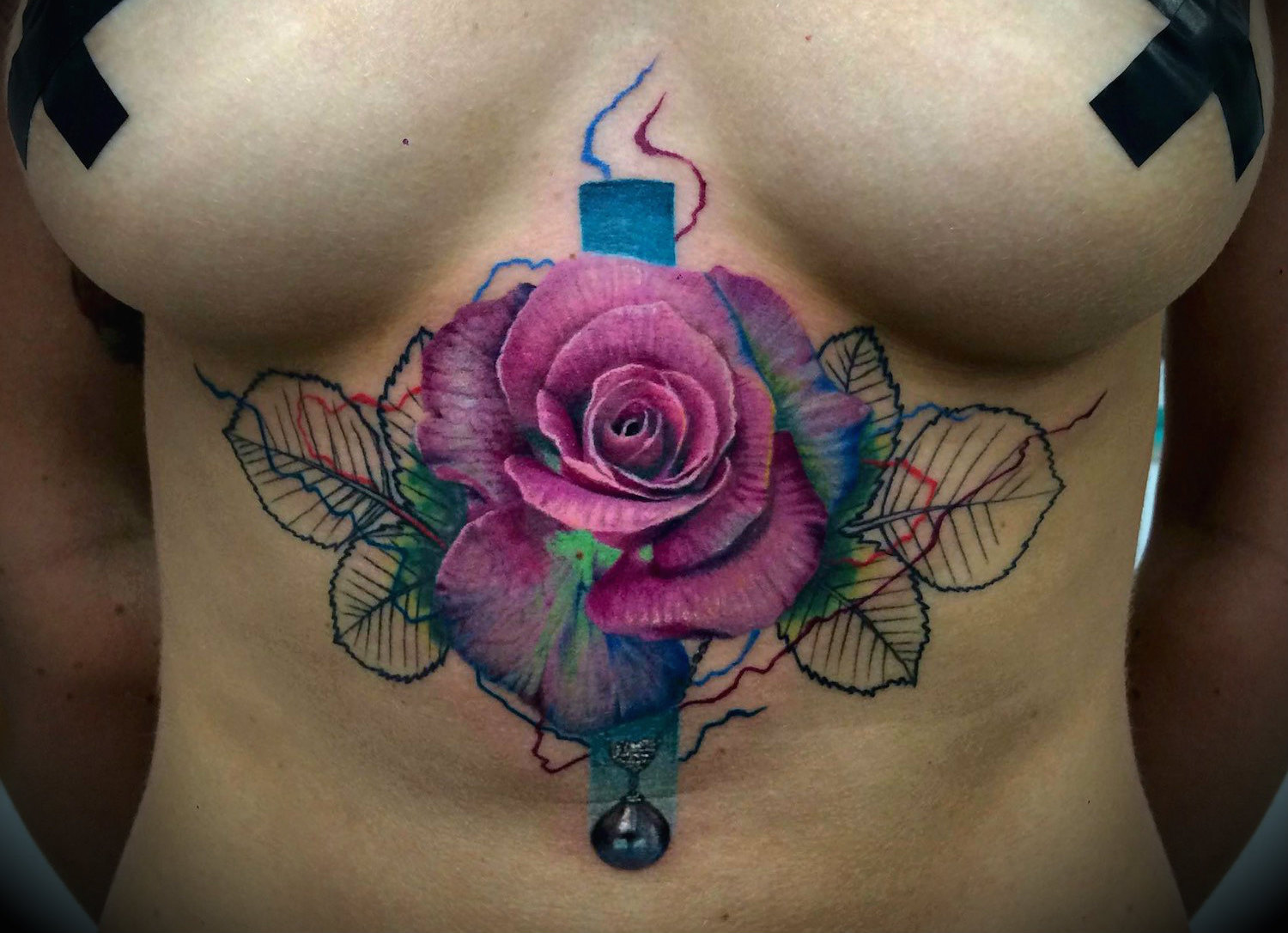 Dzikson Wildstyle pop art rose tattoo