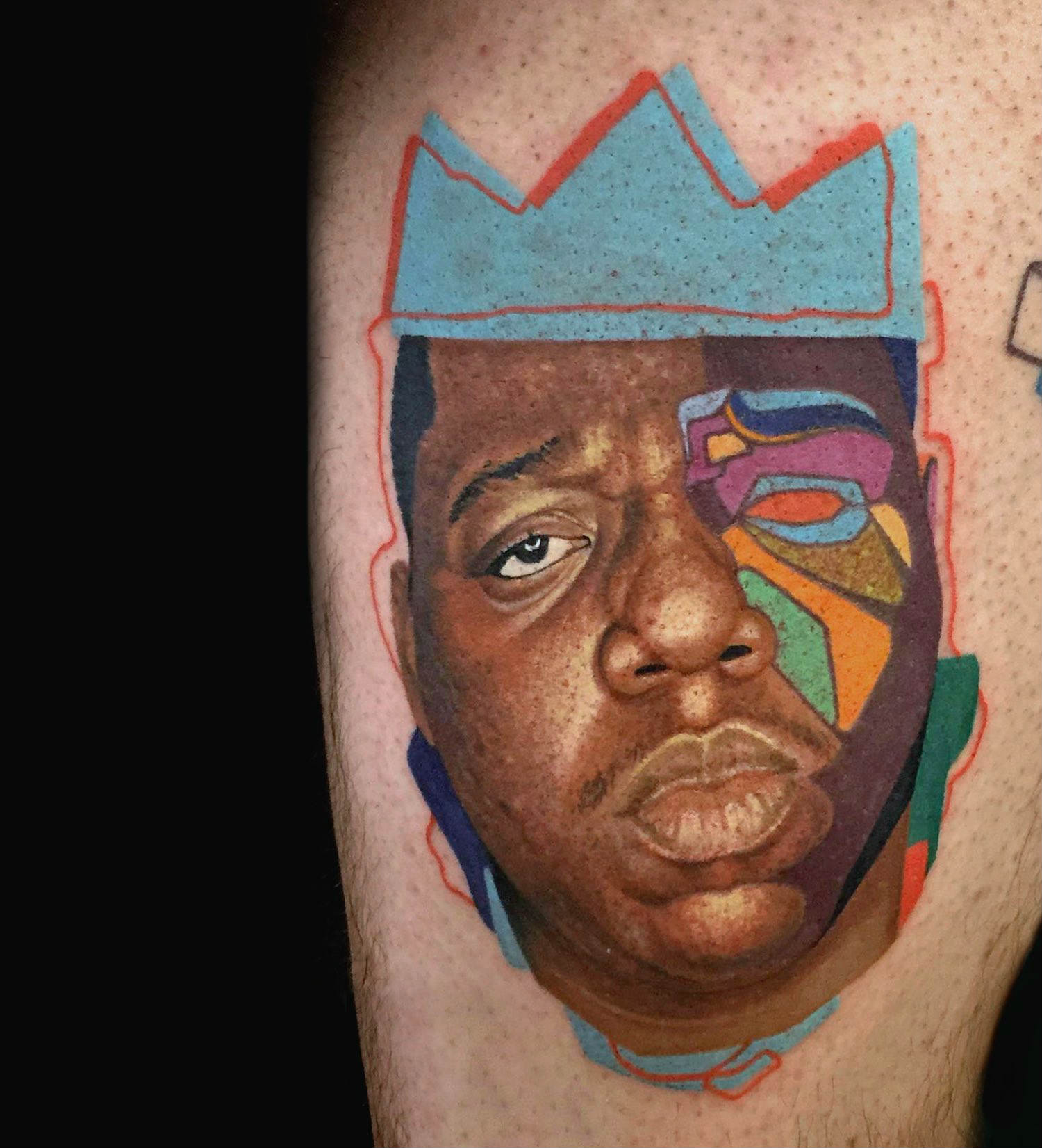 Dzikson Wildstyle pop art biggie notorious BIG tattoo