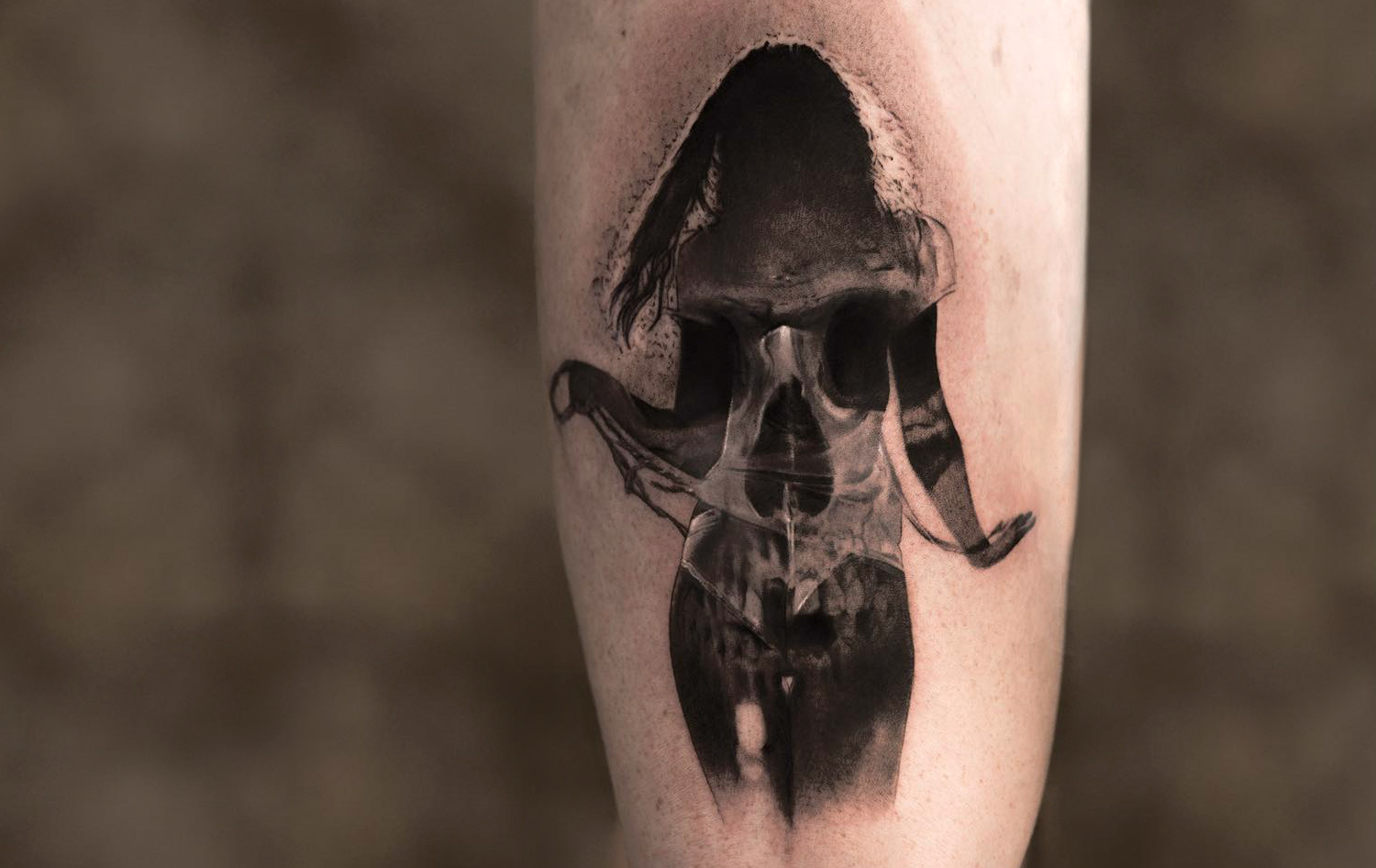 Niki Norberg double exposure tattoo