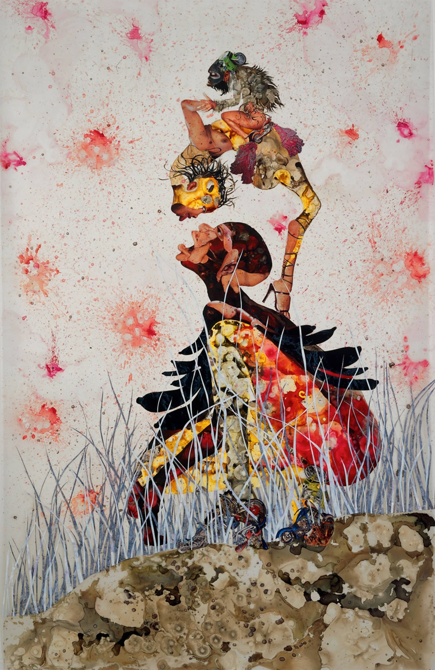 Wangechi Mutu “Misguided Little Unforgivable Hierarchies” 2005