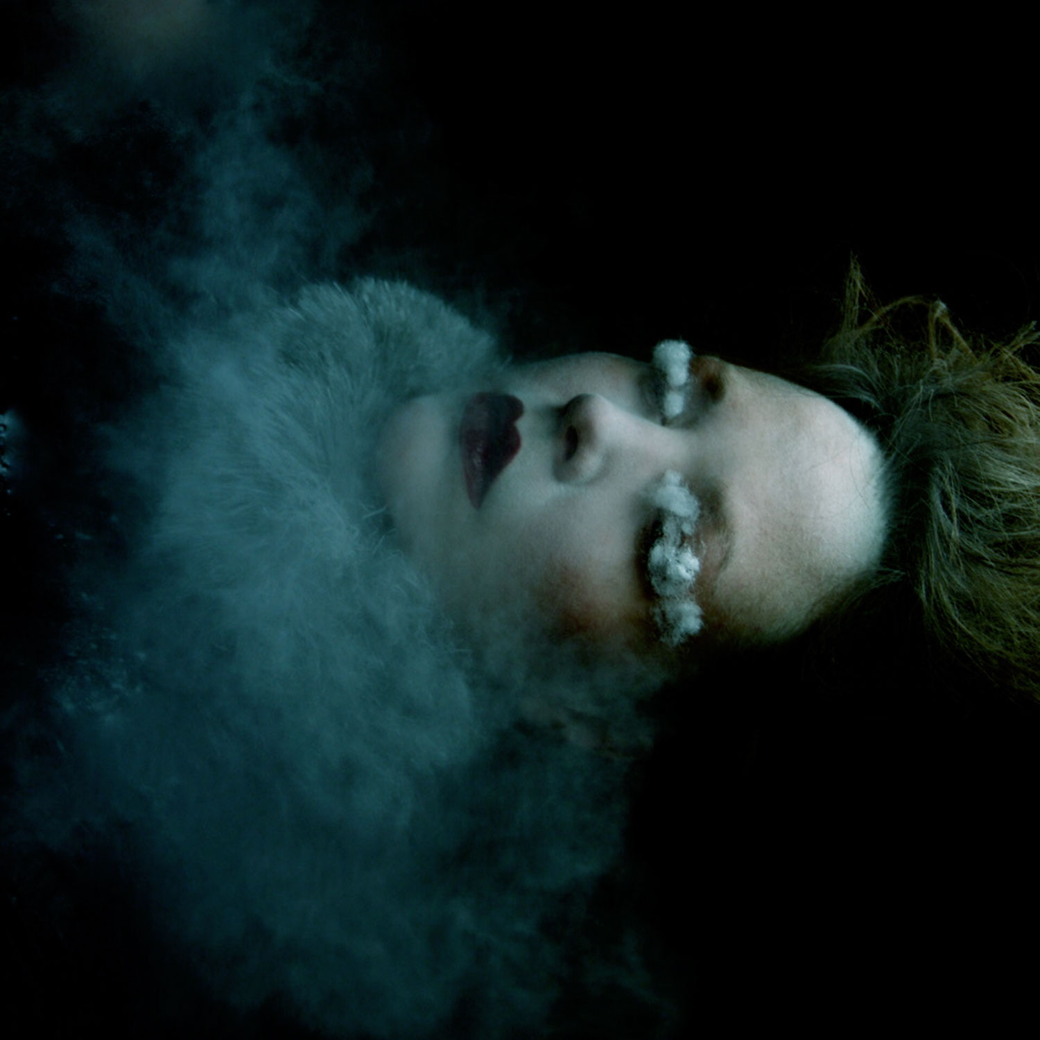 Helen Warner, Farewell Ice Queen - sleeping woman shrouded with smoke
