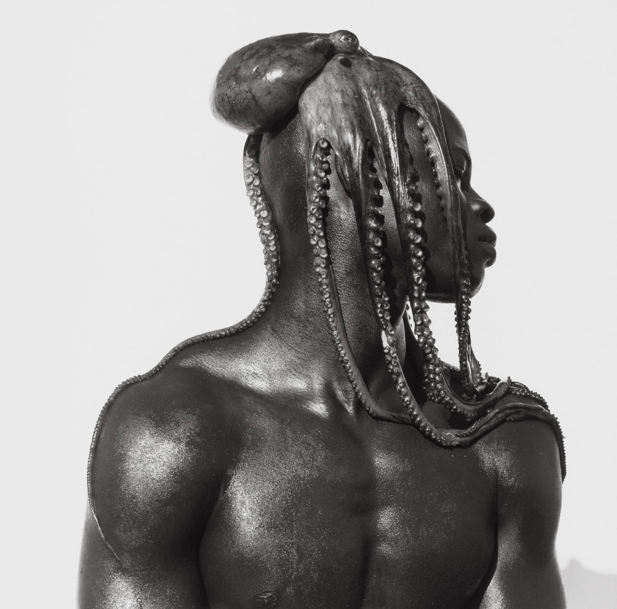 man with octopus on head, Image Courtesy of The J. Paul Getty Museum, Los Angeles, Gift of Herb Ritts Foundation