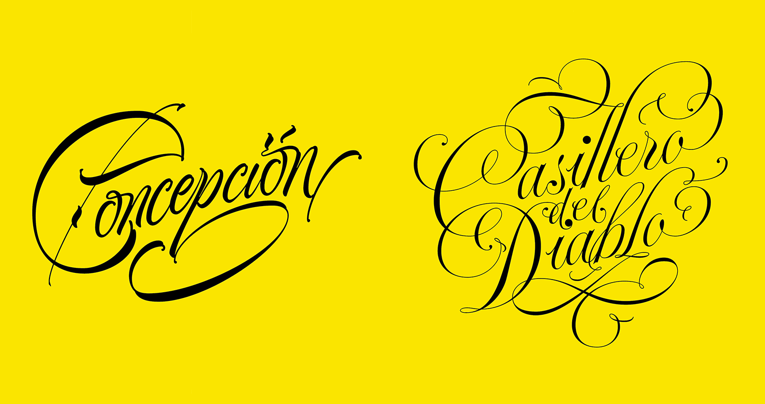 yellow and black lettering by Mauro Andrés