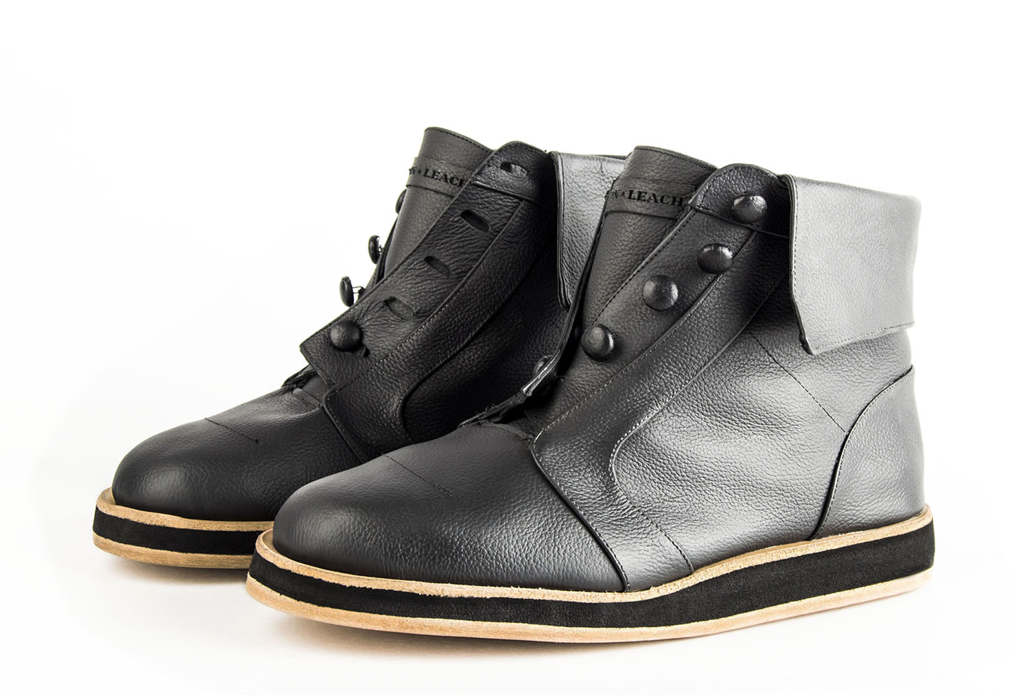 hi-top leather shoes, Byron & Leach by Marco Vinicio Garrido Felix