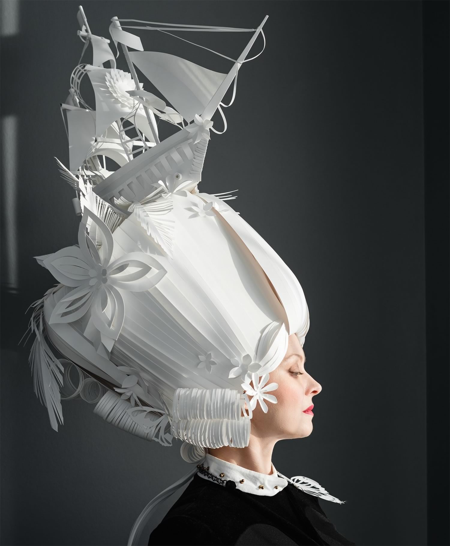 paper wig by Asya Konzina