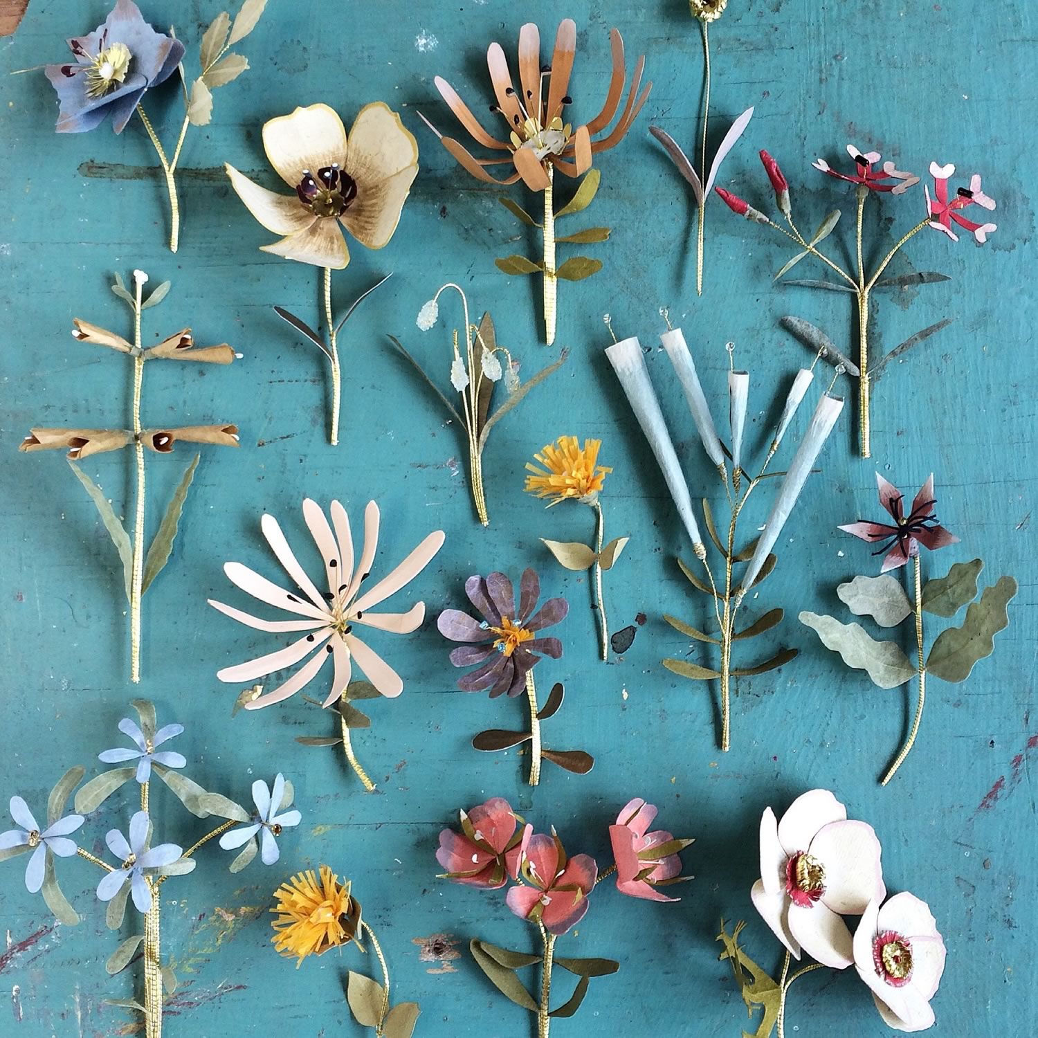 flowers made from paper by woodlucker