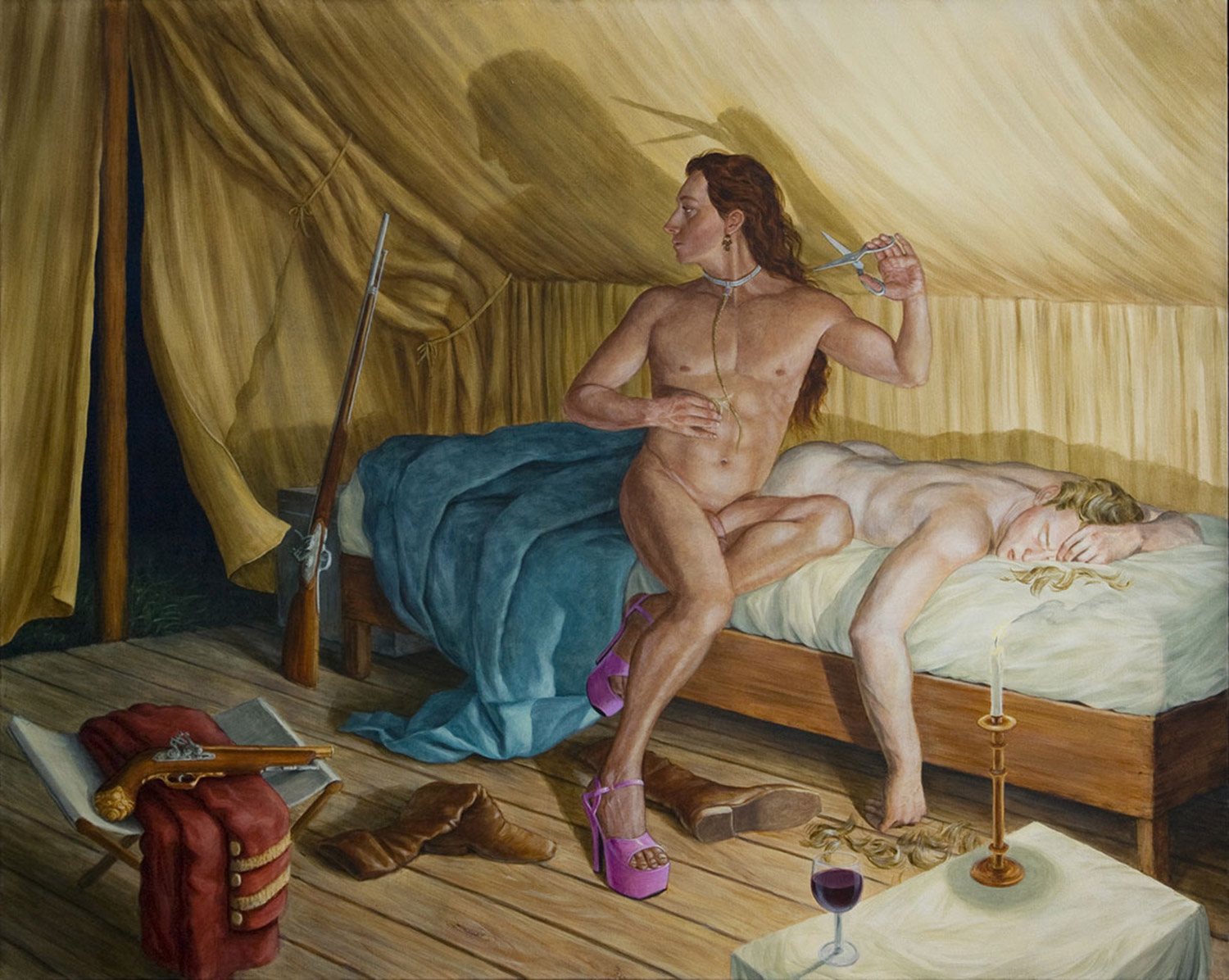 Kent Monkman - historic drag painting