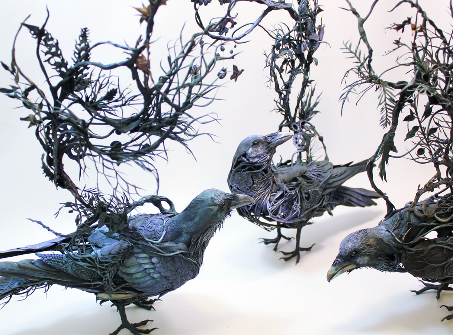 birds sculptures by ellen jewett