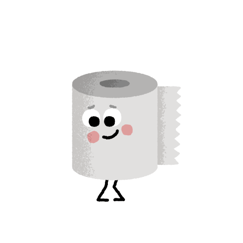 toilet paper farting, animated gif
