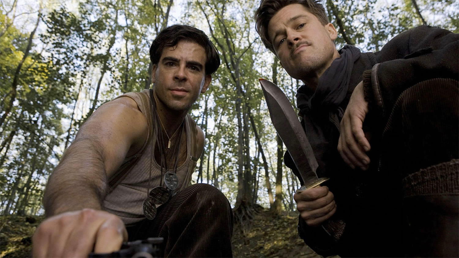 inglorious basterds, low angle shot