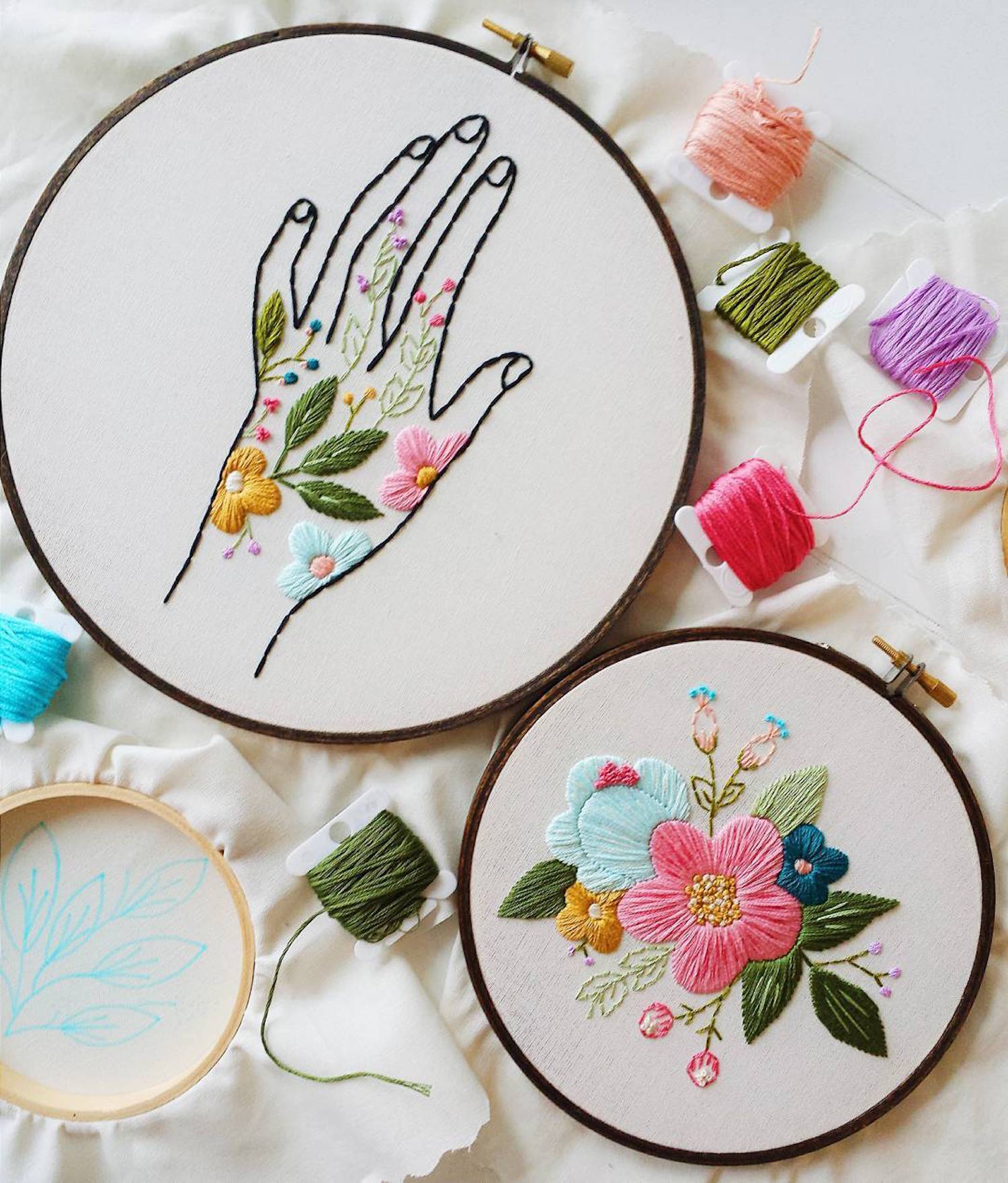 Embroidery by Cinder & Honey