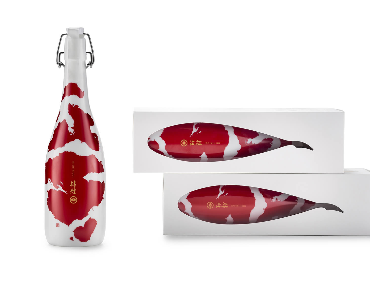 Japanese sake “KOI” by Aya Codama