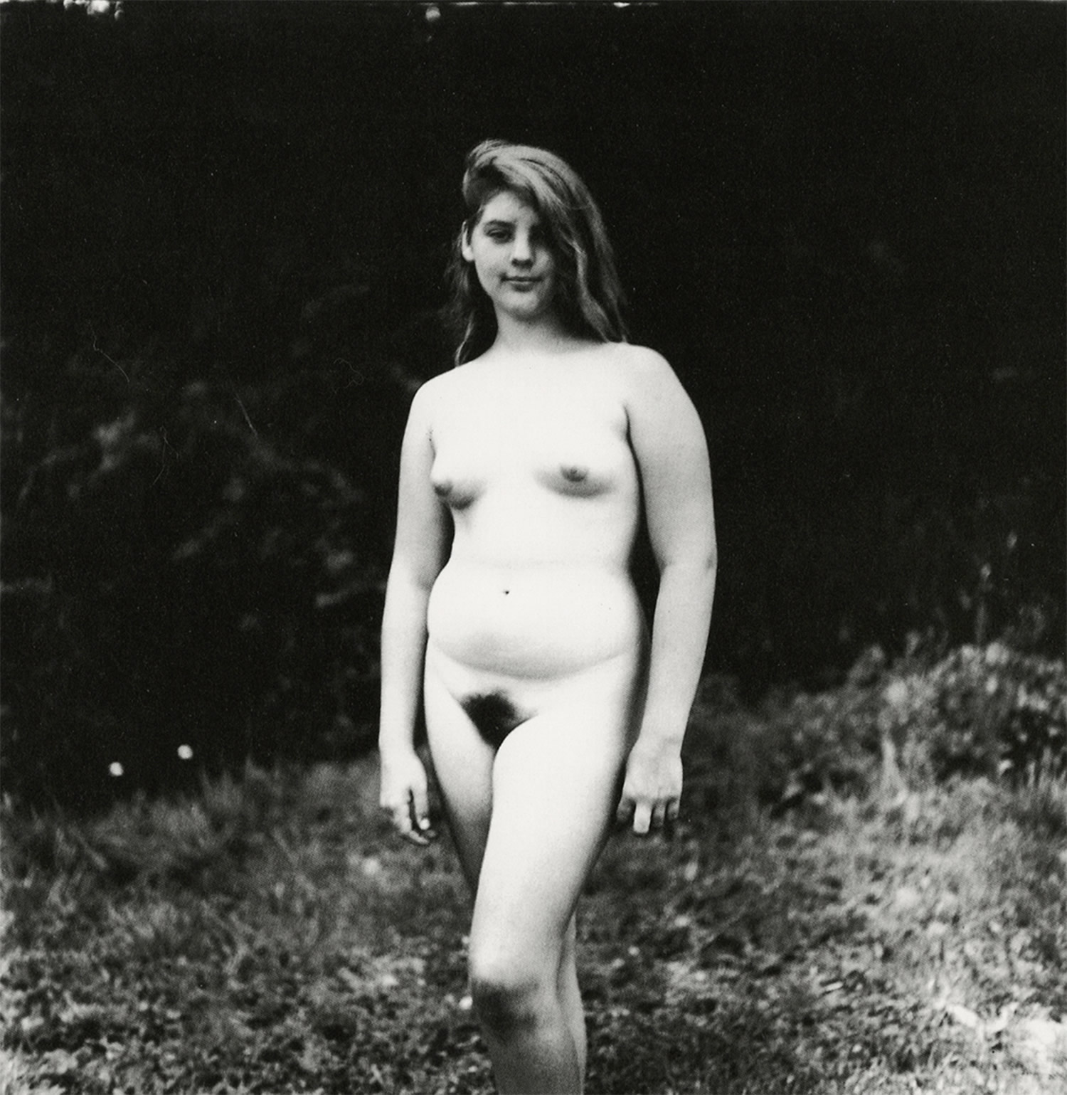 A young girl at a nudist camp, Pa., 1965