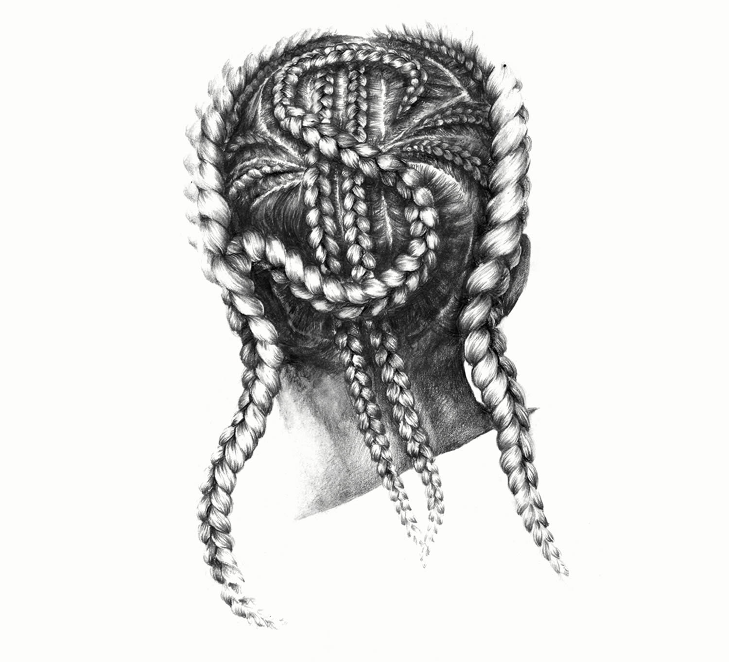 head turner, money braided hair, by Marynn