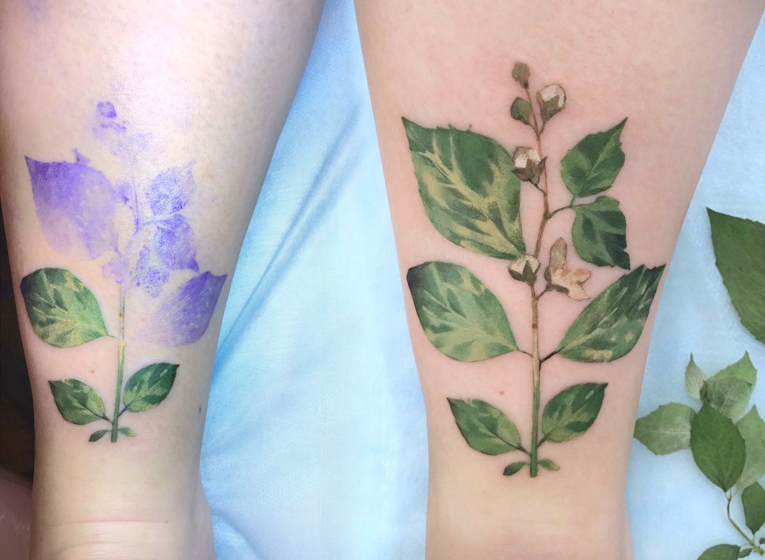 Live Leaf Tattoos by Rit Kit Scene360