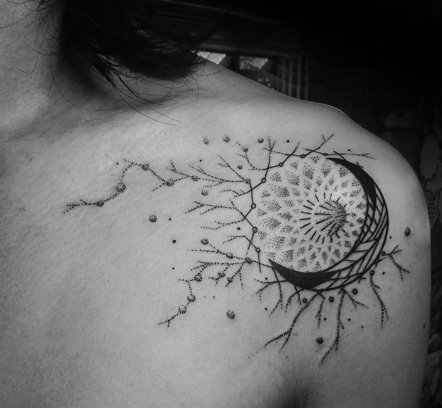 Katia Somerville - Alex, moon tattoo