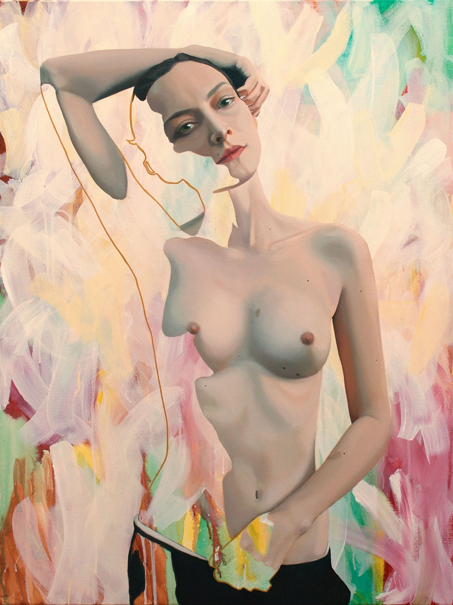 female nude painting by Kim Leutwyler