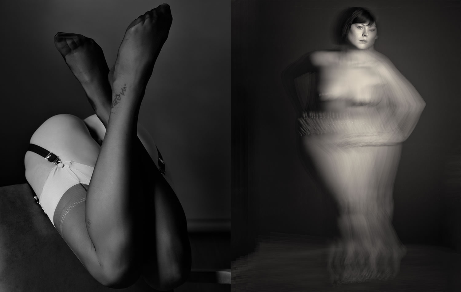 nude portraits, black and white by bruce walker