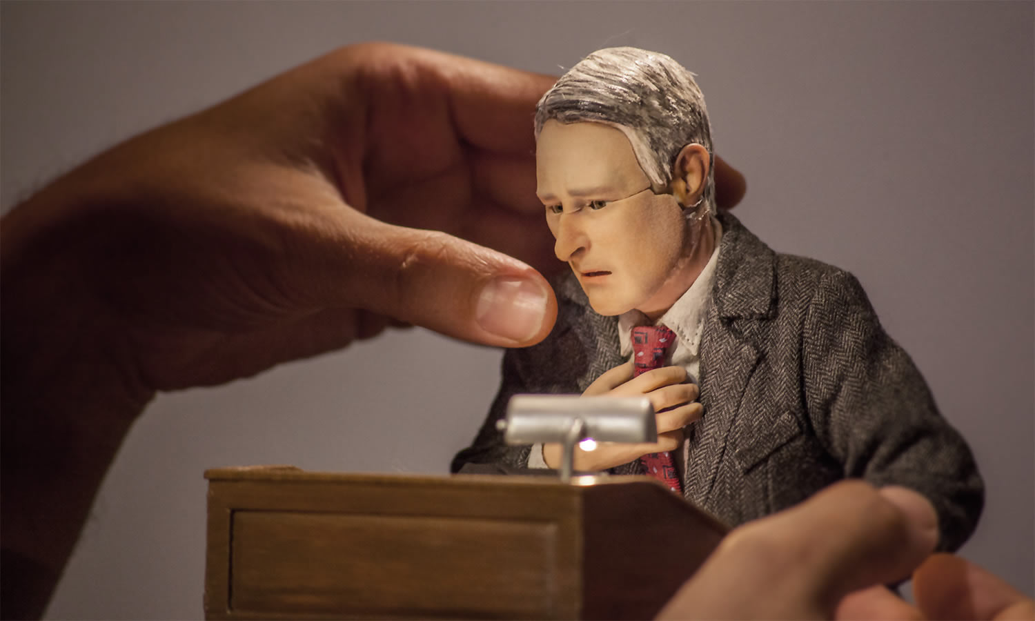 man giving a speech, animation, anomalisa