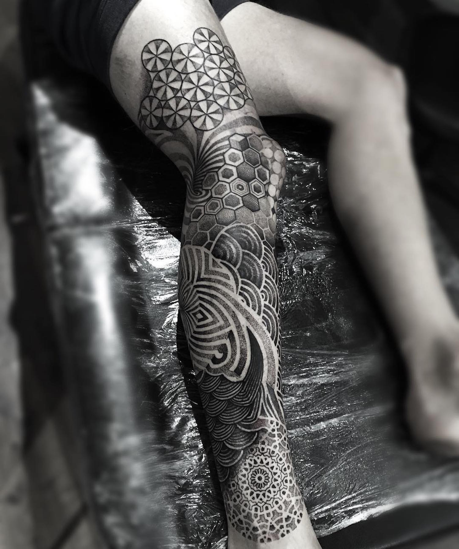 10 Artists Who Create Striking Geometric Tattoos Spanning The Body Scene360