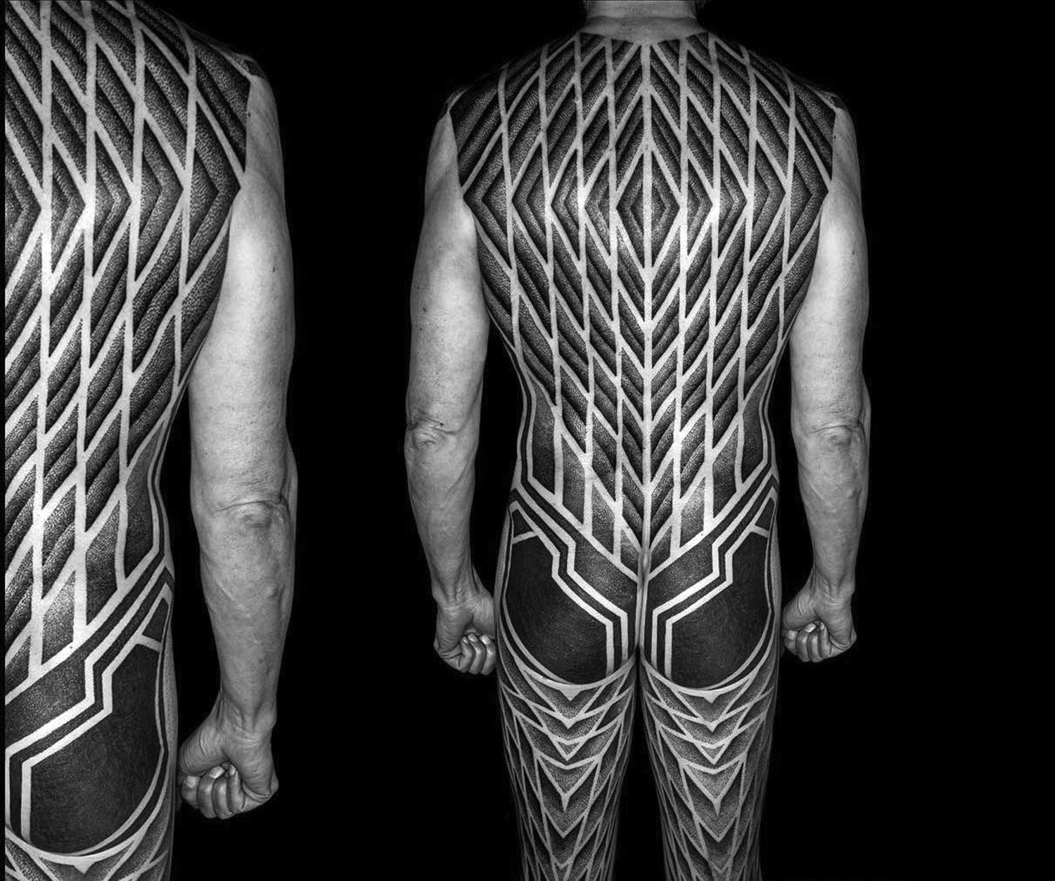 10 Artists Who Create Striking Geometric Tattoos Spanning the Body