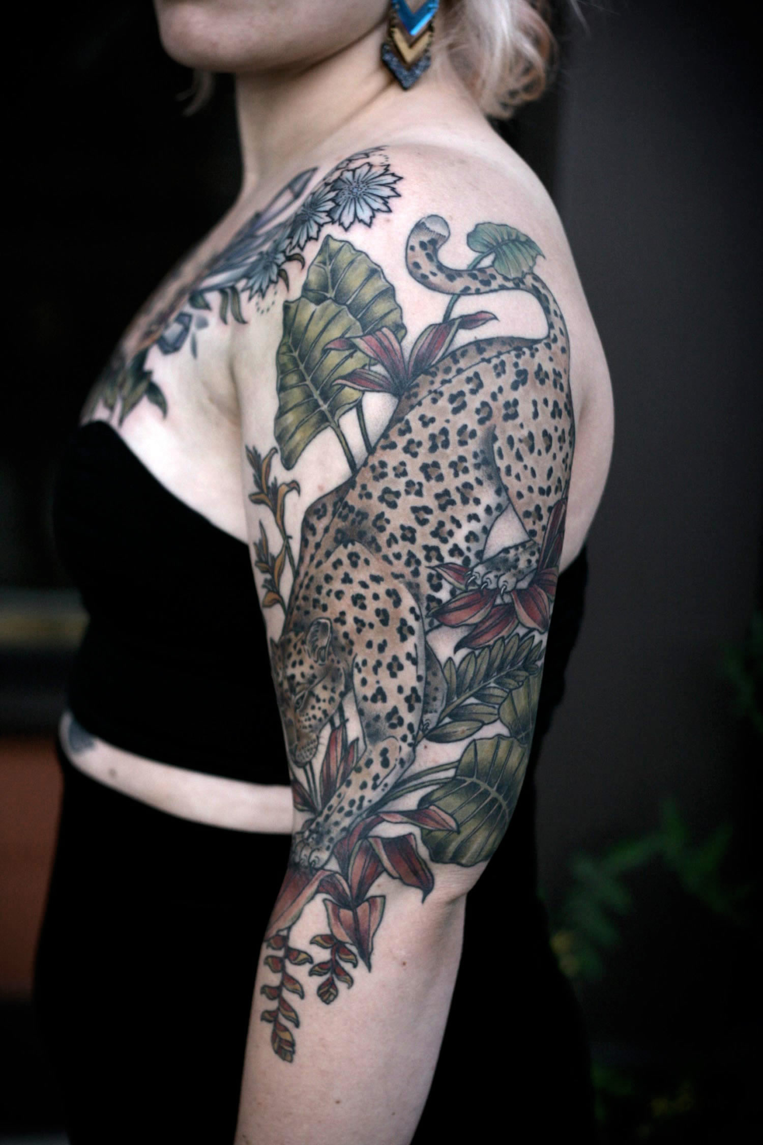 tiger tattoo on arm