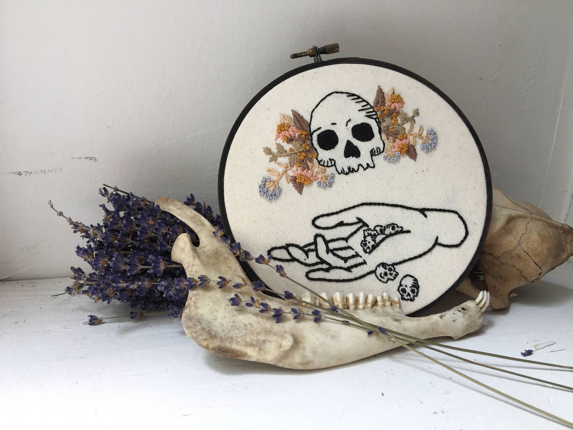 Artist Rachel Dreimiller is inspired by the works of memento mori, popular in the Victorian era. 