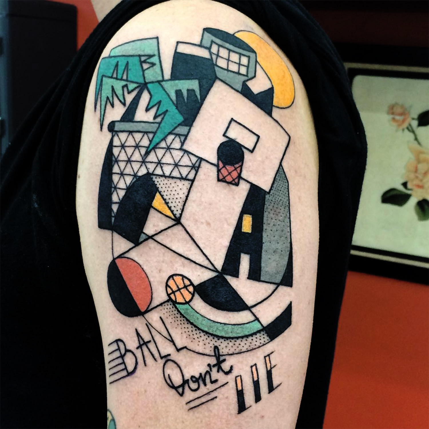 abstract tattoo by luca font