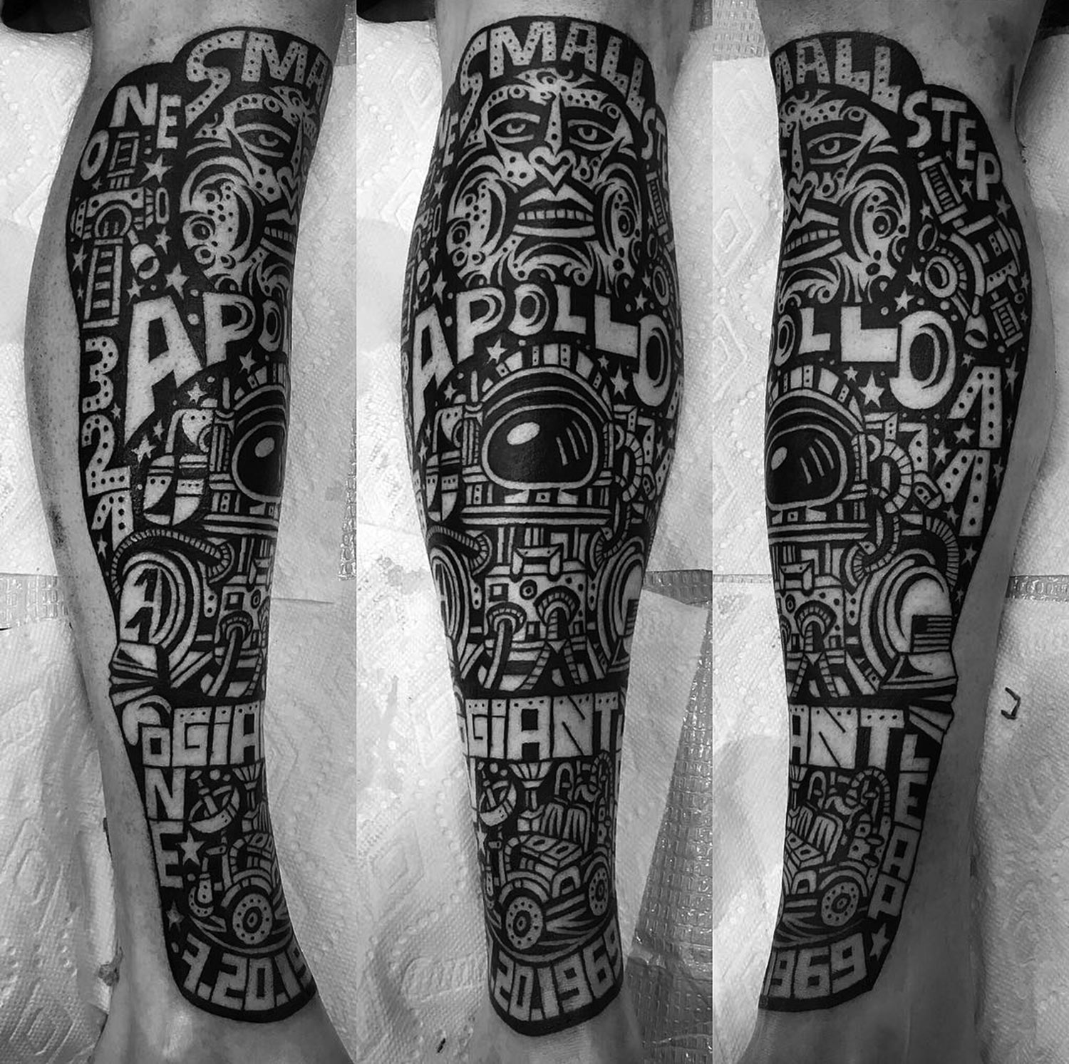 text tattoo over legs by luxiano street cassic