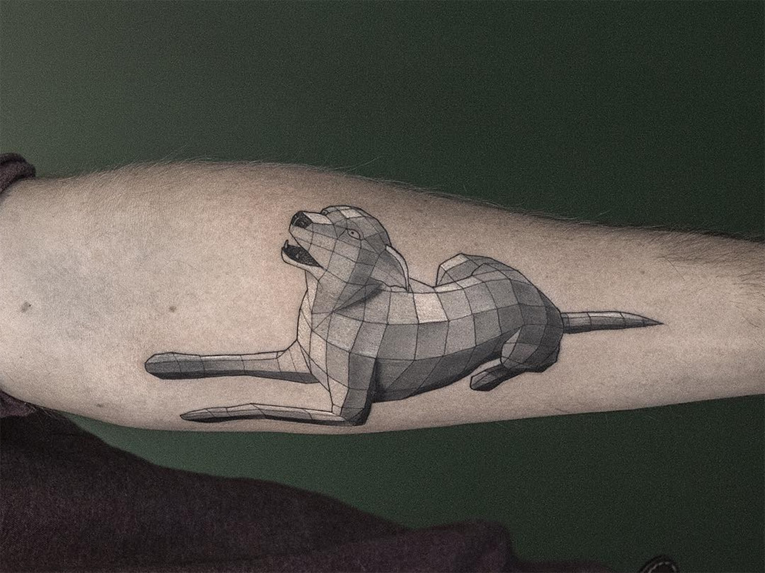 3d dog tattoo