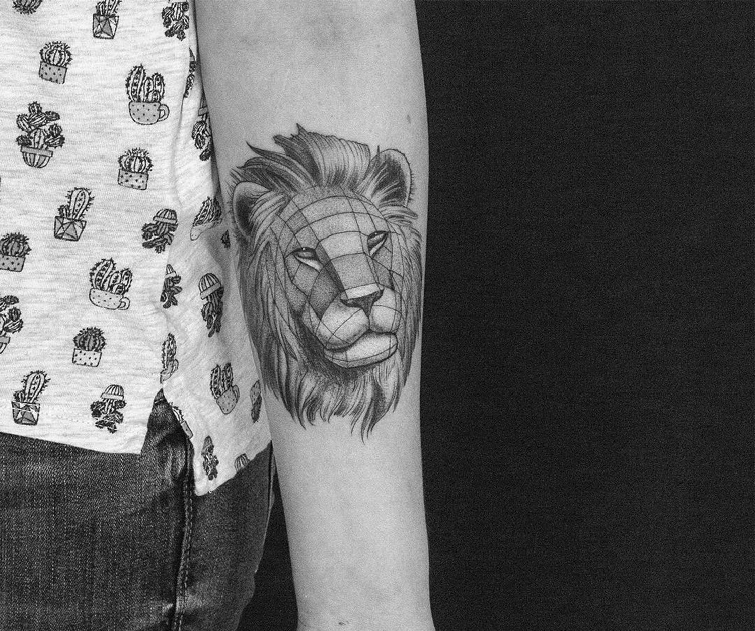 3d lion tattoo