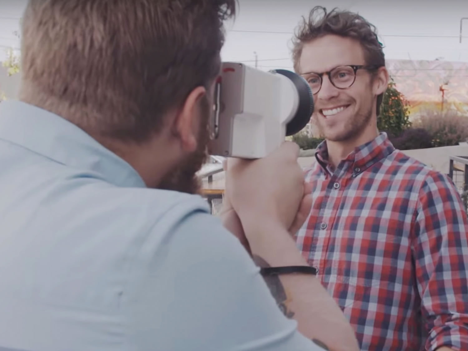 bearded man with graffiti background, at&t real stories contest